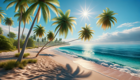 Florida beach on a sunny day